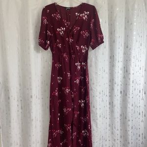 Express opened leg maxi dress